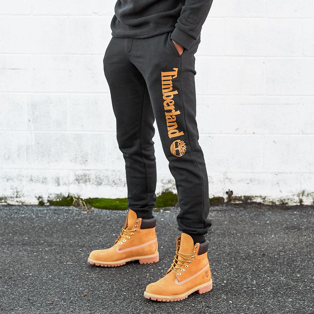 Pantalones Timberland Hombre Jogger Sweat Negras - Chile MET-680341